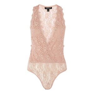 Lace Plunge Bodysuit
